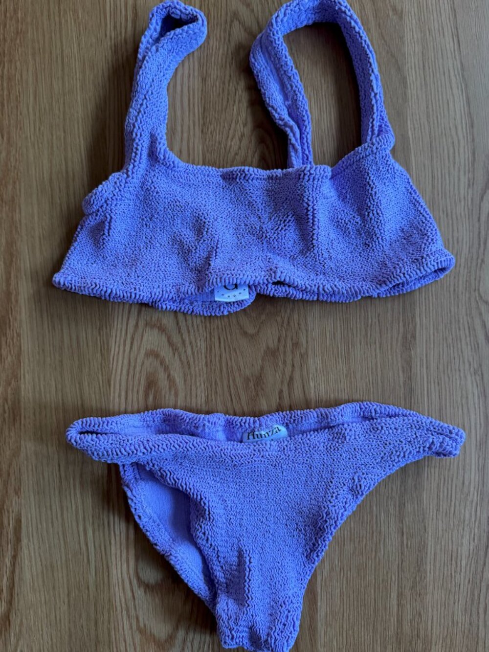 HUNZA G Lavender / Purple Bikini